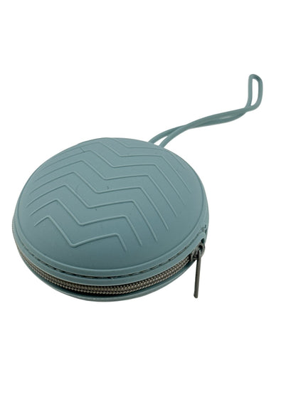 Blue Silicone Zip Pacifier Pouch