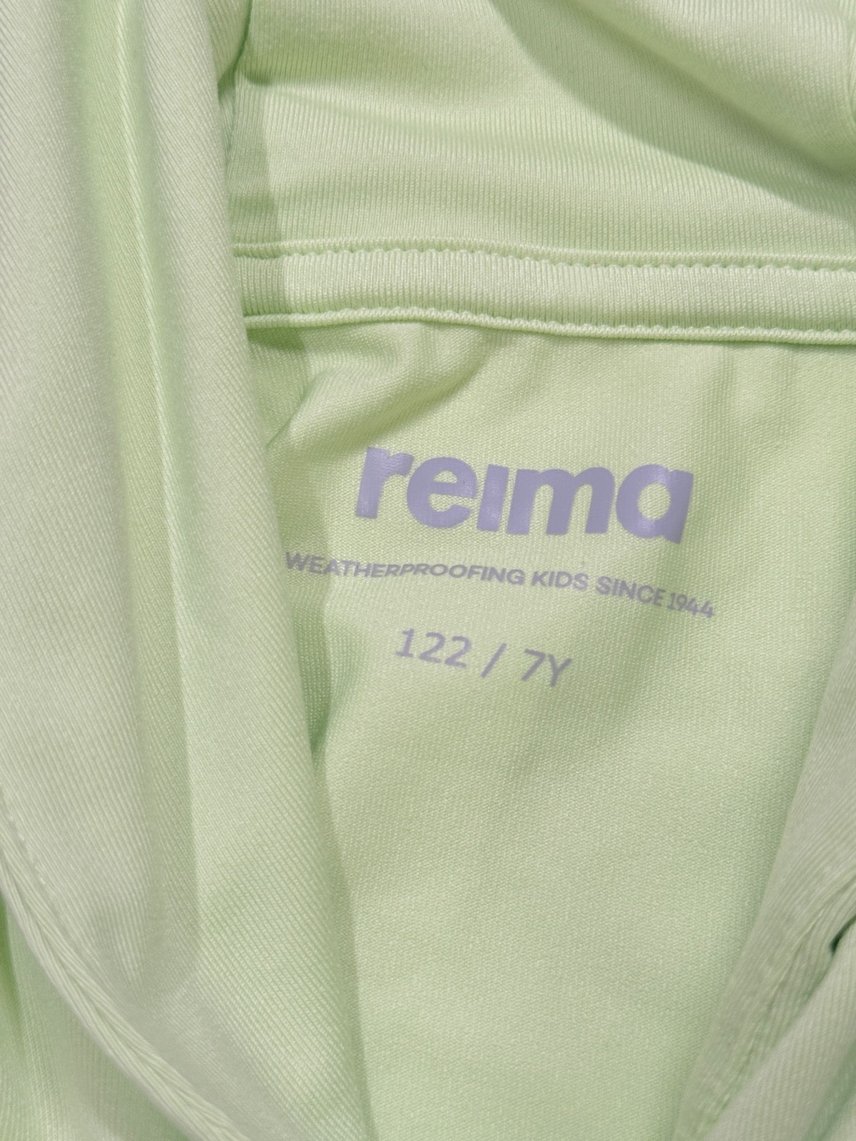 Reima Luotaus Green Hoodie Size 7Y