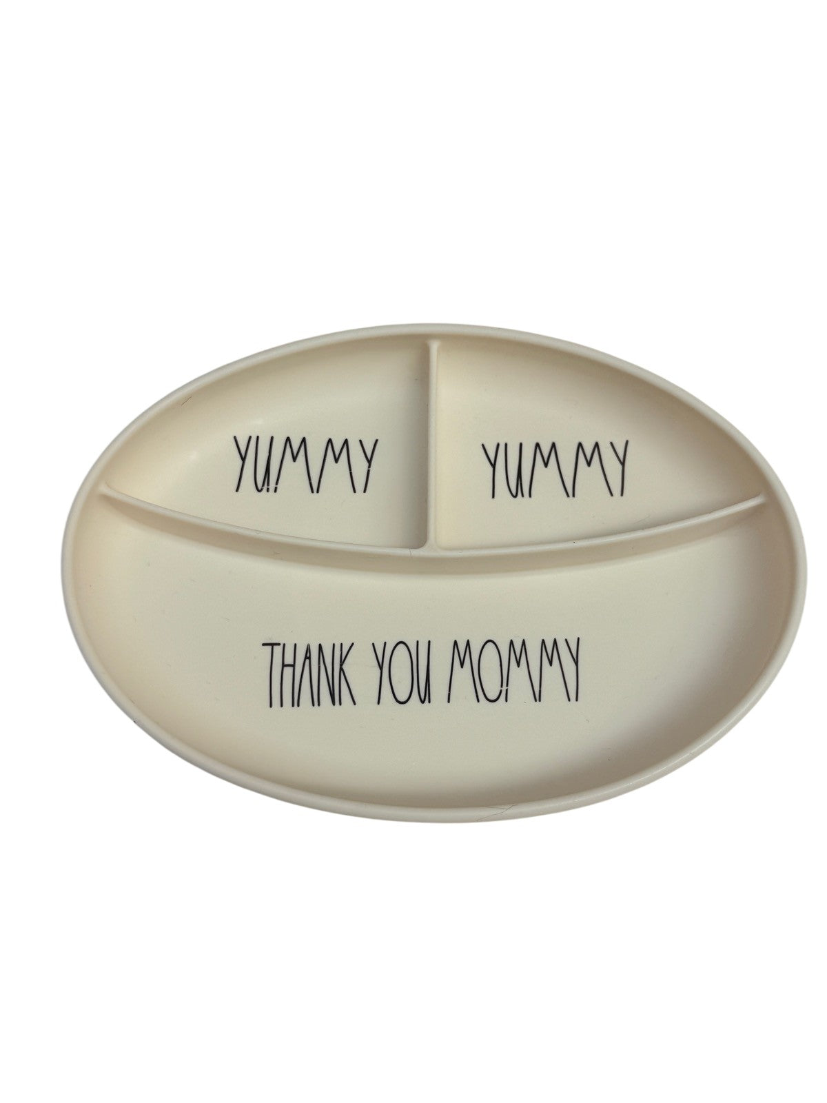 Rae Dunn Baby Divided Silicone Plate Yummy