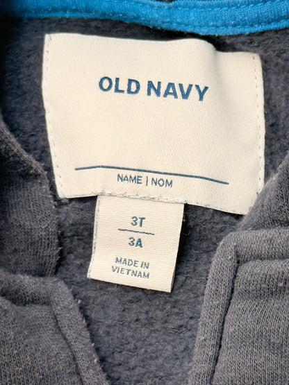 Old Navy Navy Blue Zip-Up Hoodie 3T