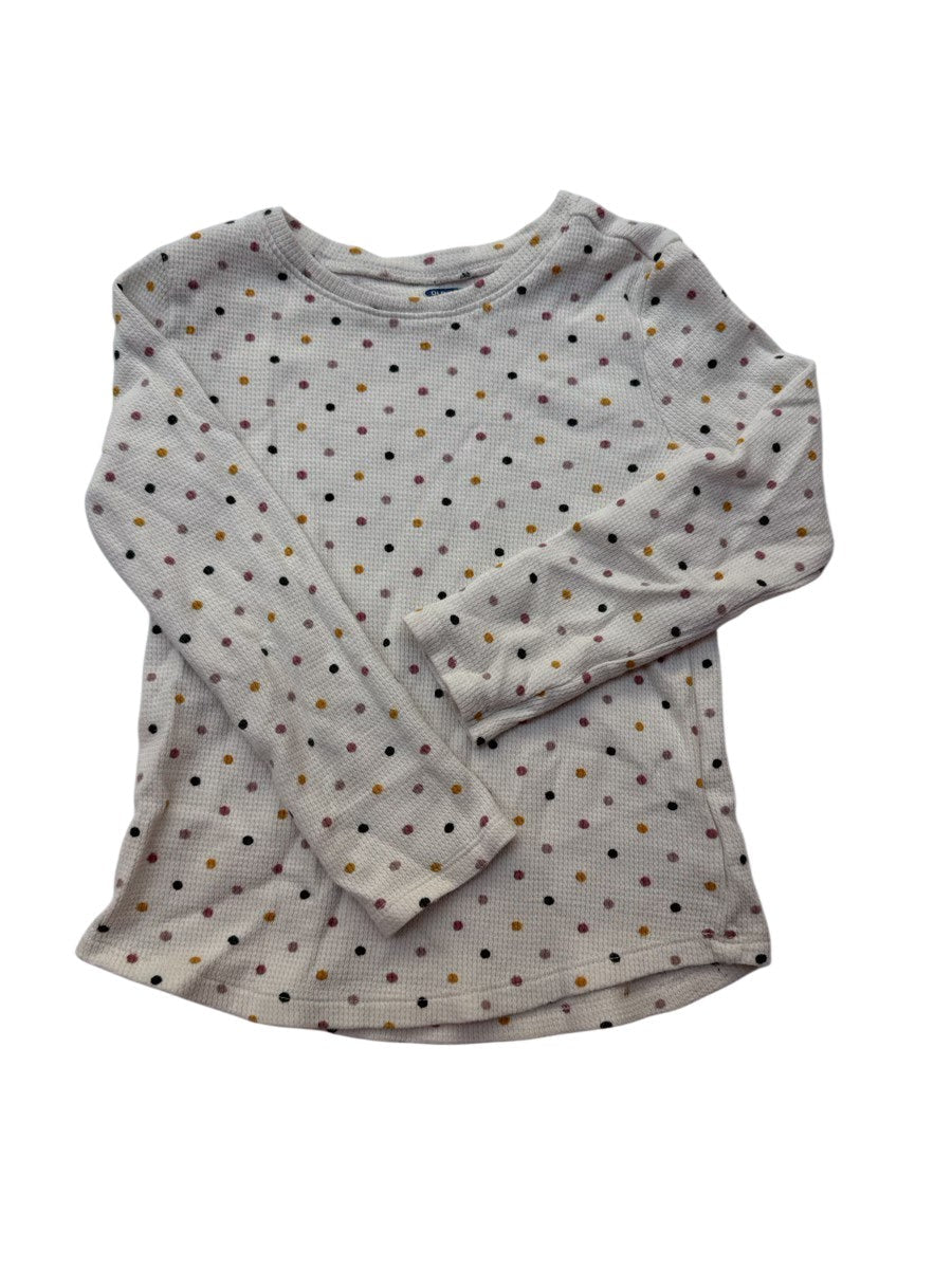 Old Navy Polka Dot Waffle Knit Top 5T