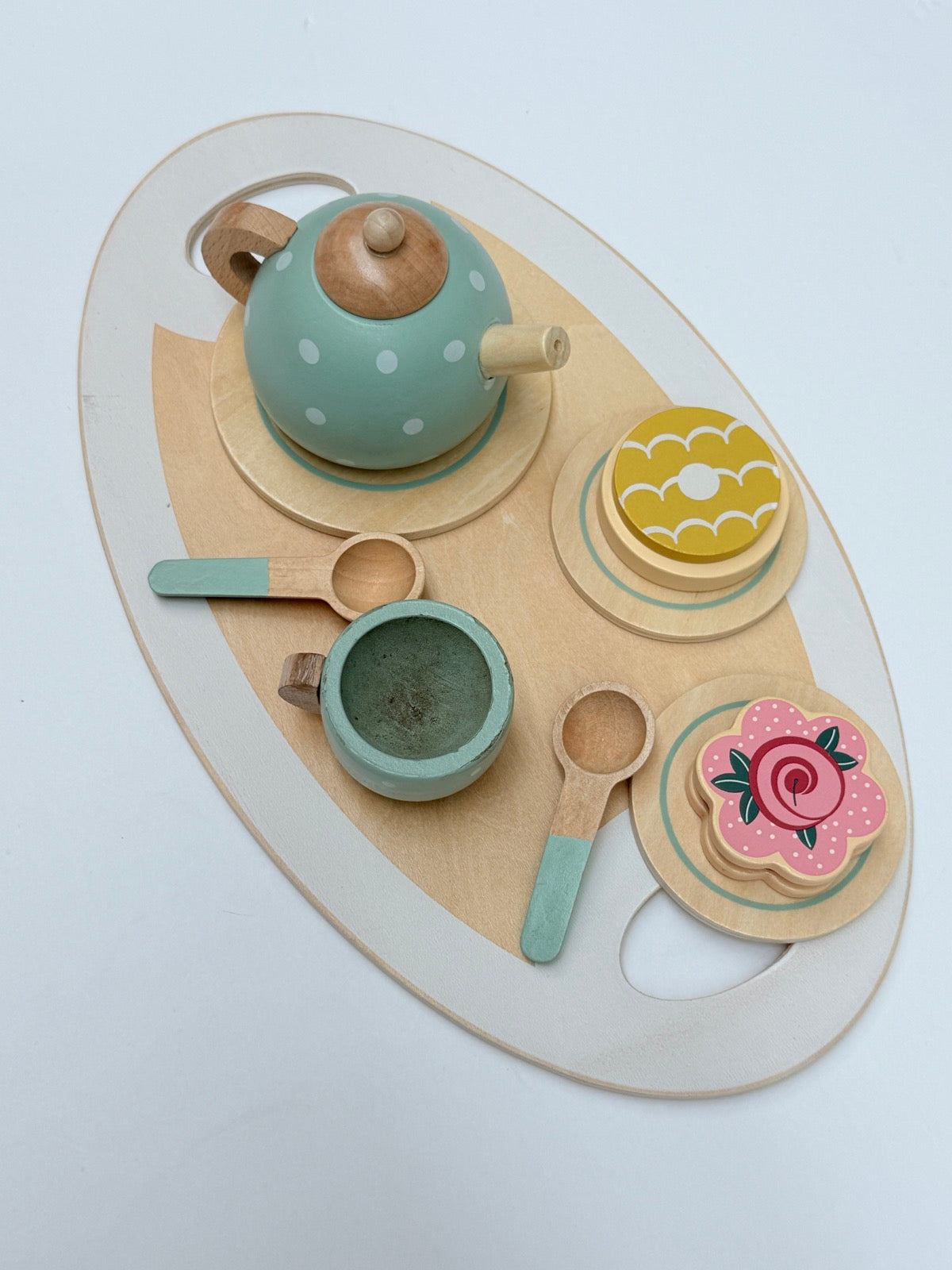 Wooden Tea Set Pretend Play Toy