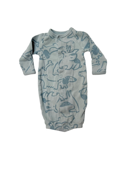 Carter's Dog Print Sleeper Preemie 0M