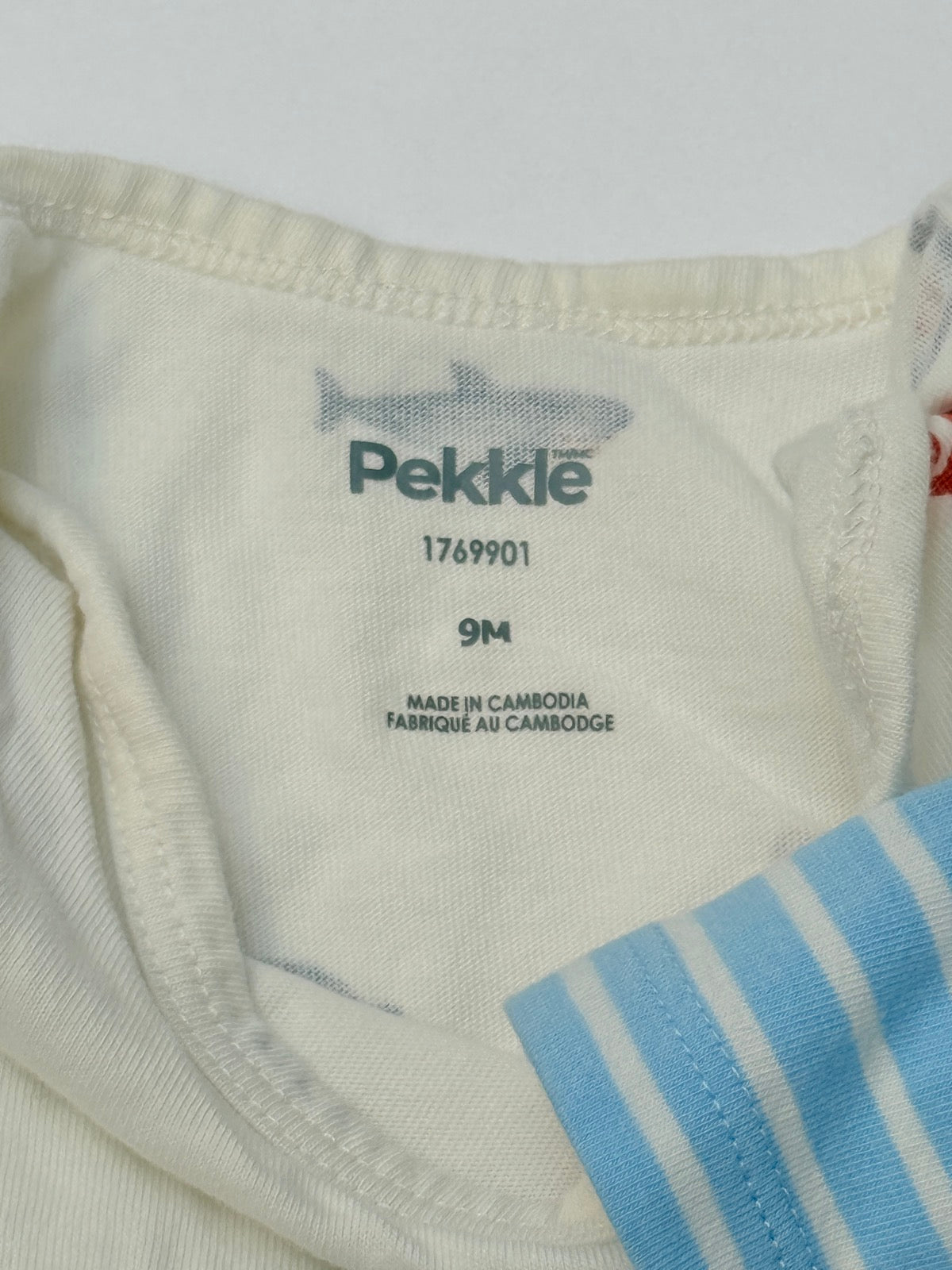 Pekkle Sea Creature 3-Piece Overall Set 9M