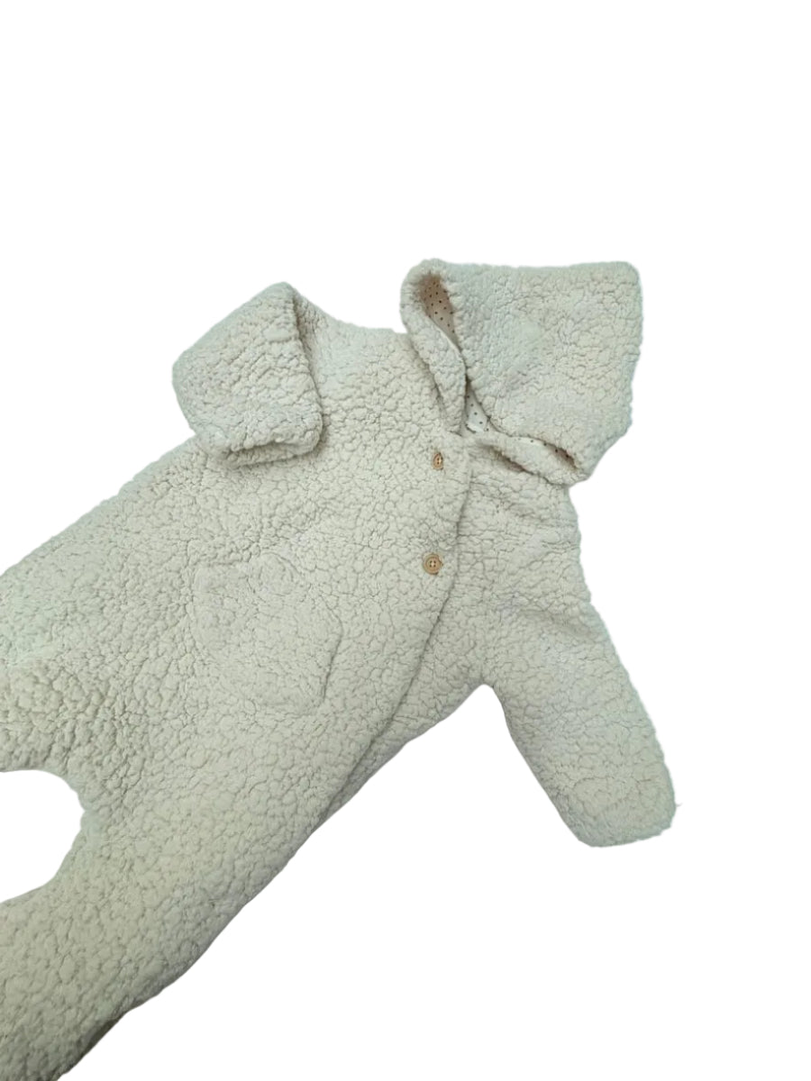 Zara Sherpa Hooded Pram Suit 6-9m
