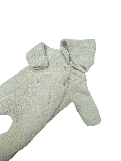 Zara Sherpa Hooded Pram Suit 6-9m