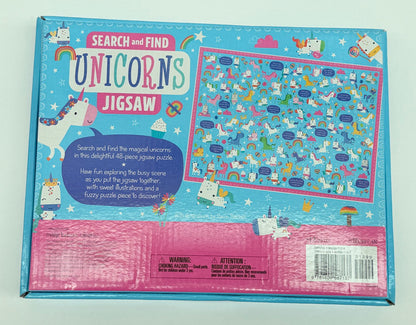 Search and Find Unicorns Jigsaw 48 Pieces