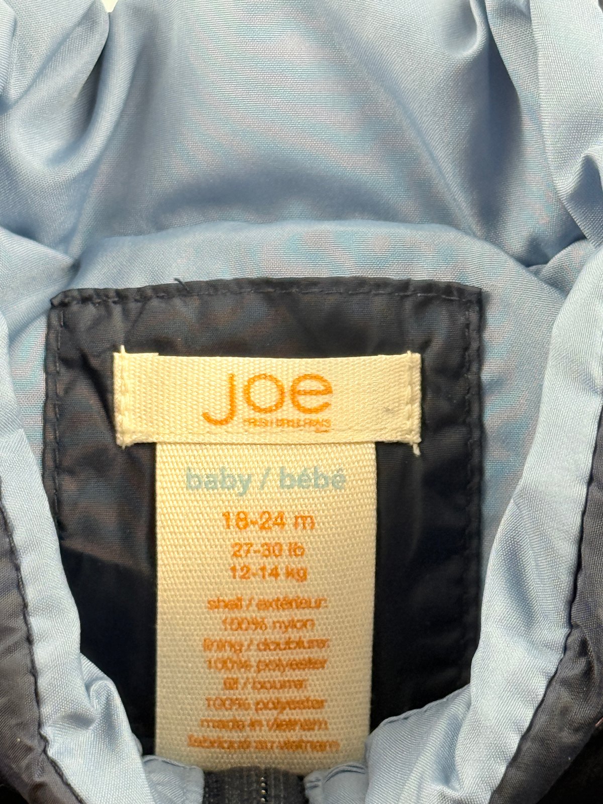 Joe Fresh Navy Puffer Vest 18-24M