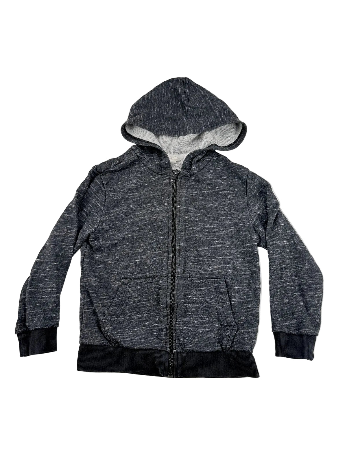 H&M Gray Zip-Up Hoodie Size 4-6Y