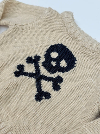 Joe Fresh Skull Crossbones Knit Sweater 6-12m