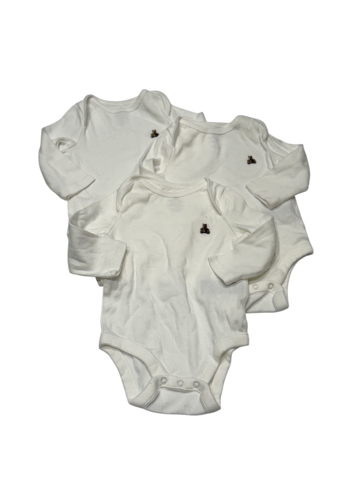 Baby Gap White Bodysuit 3-Pack 3-6M