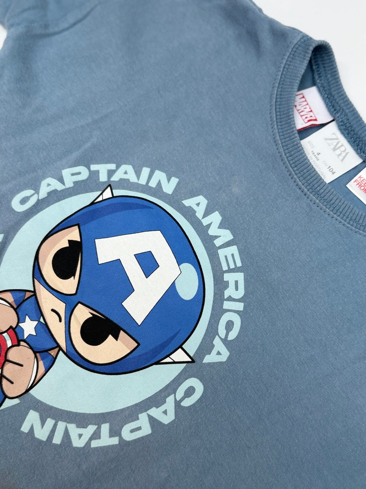 Zara Marvel Captain America T-Shirt 4T
