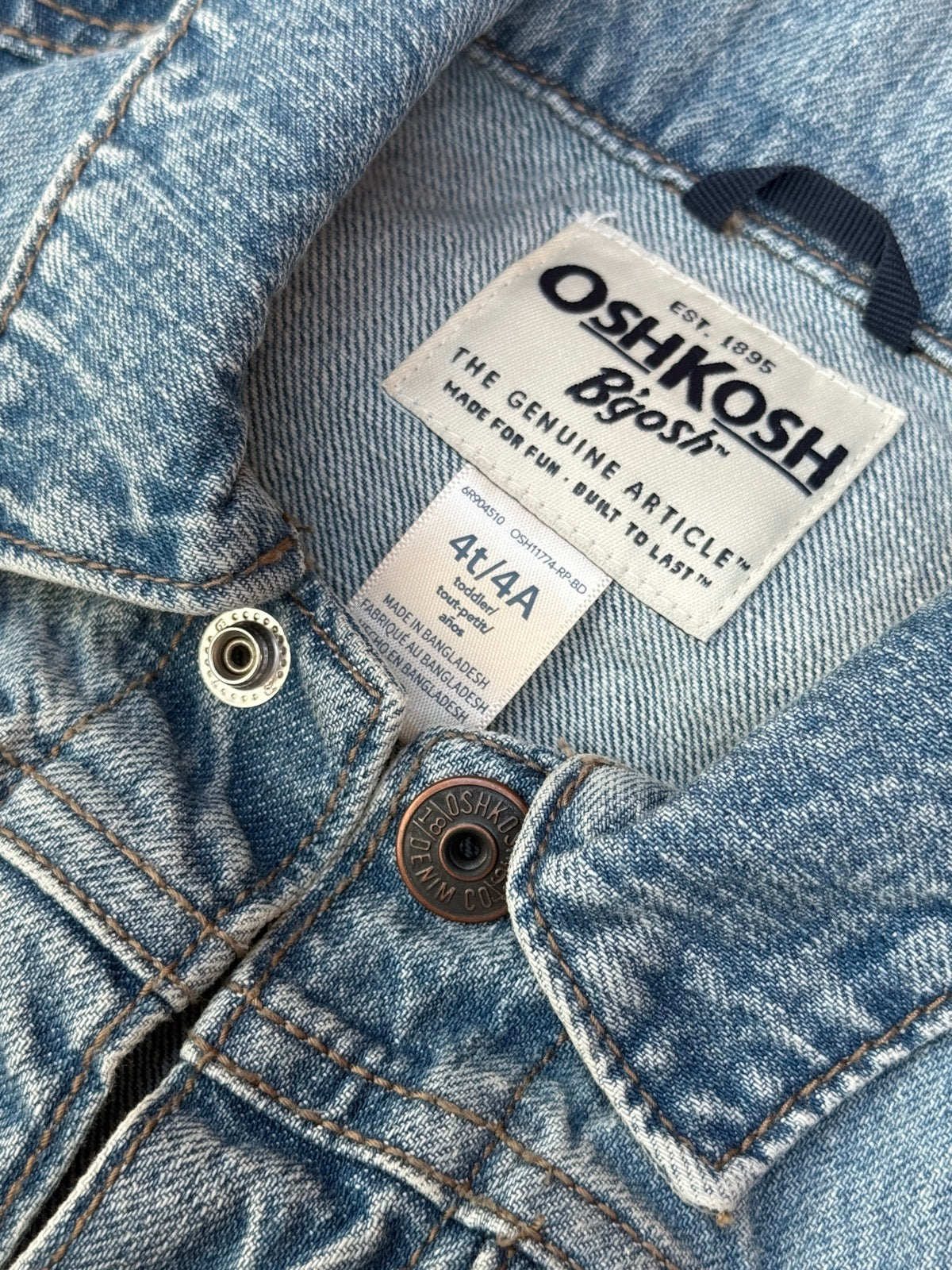 OshKosh B'gosh Denim Jacket 4T