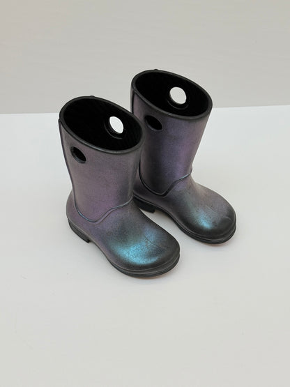 Crocs Handle It Rain Boot Iridescent Size 9