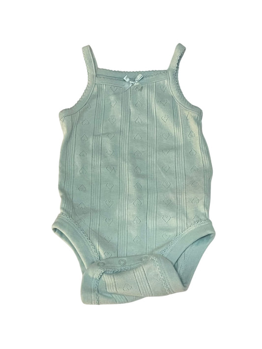 Old Navy Light Blue Pointelle Bodysuit 6-12M