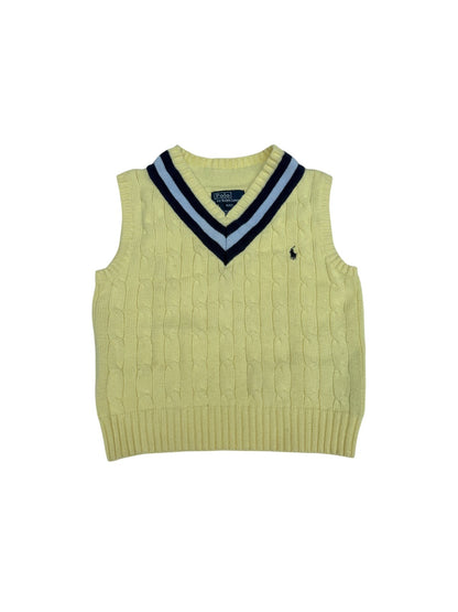 Polo Ralph Lauren Yellow Cable Knit Vest 4T