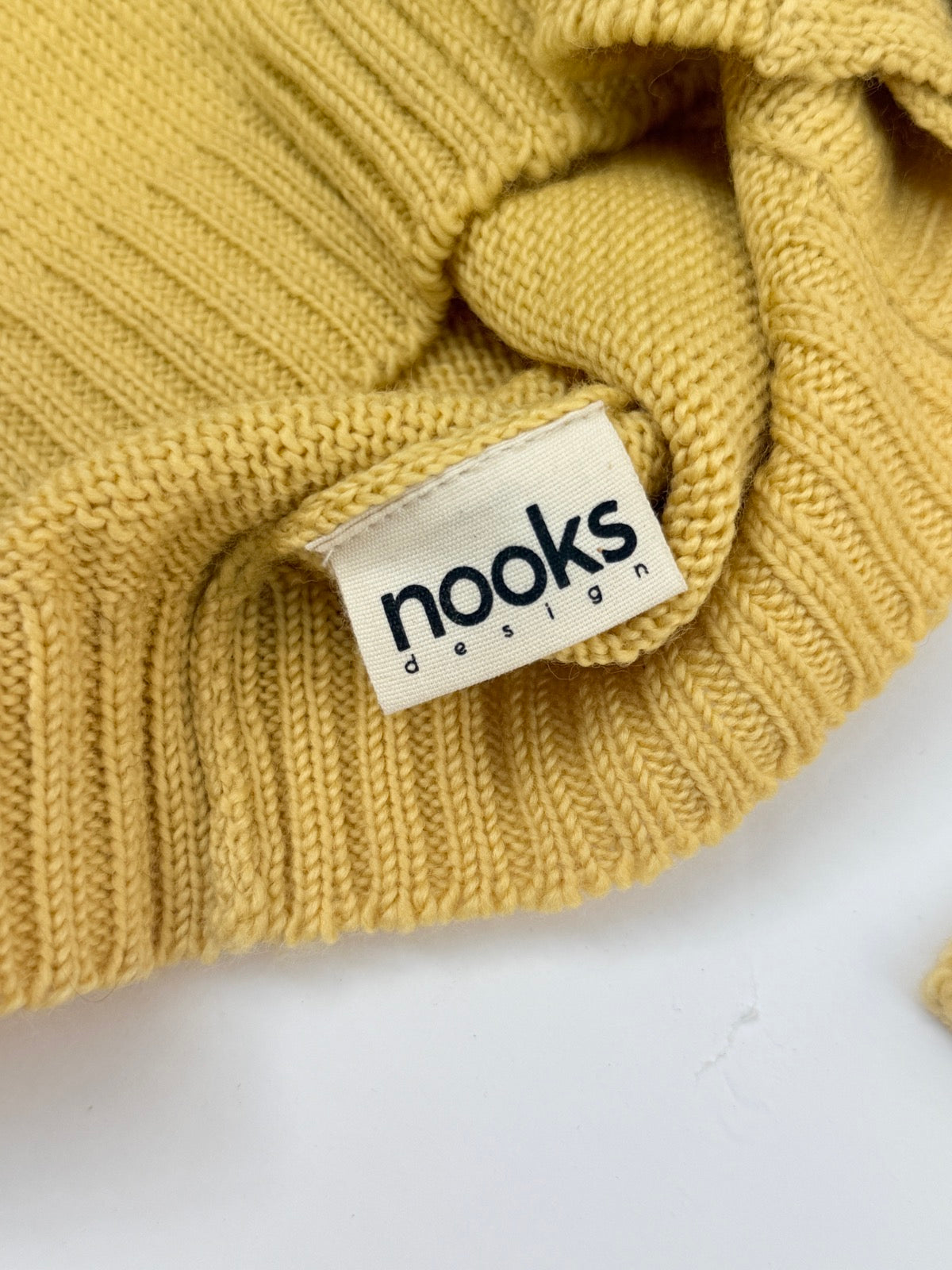 Nooks Design Yellow Merino Cardigan 2-4Y