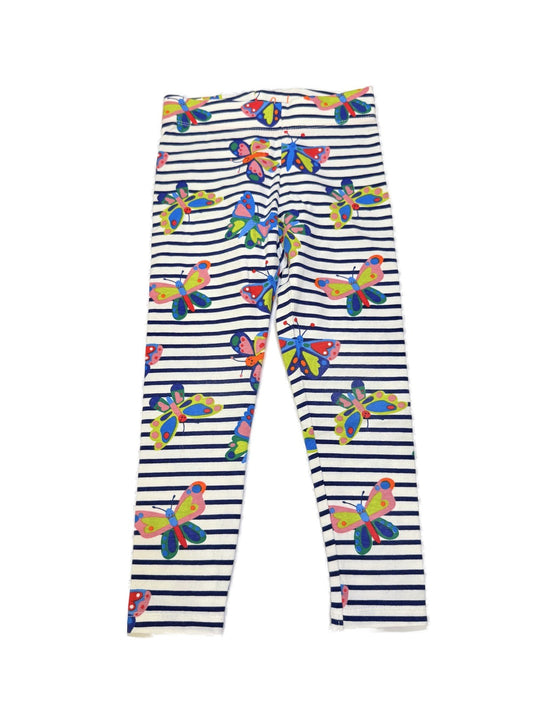 Boden Butterfly Stripe Leggings 4-5Y