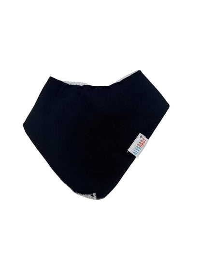 AlvaBaby Black Bandana Bib Snap