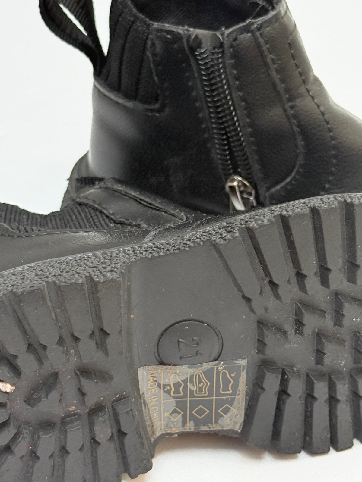 Black Chelsea Ankle Boot Size 21