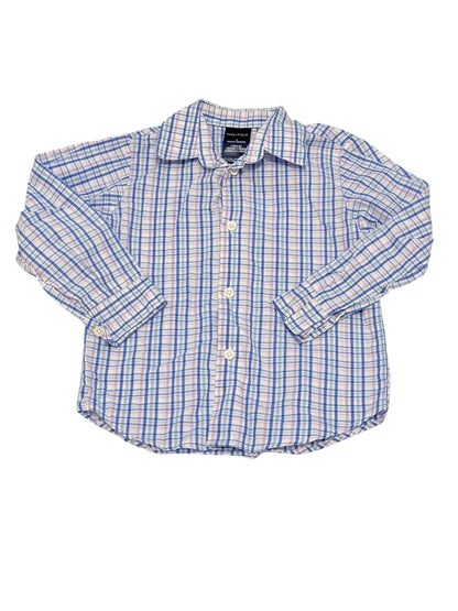 Nautica Plaid Button-Down Shirt Size 4