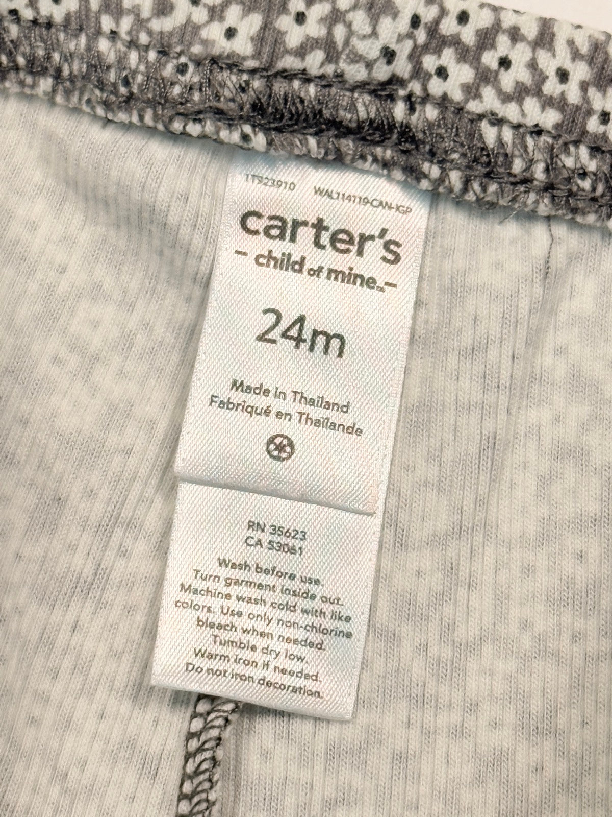 Carter's Child of Mine Floral Leggings 24M
