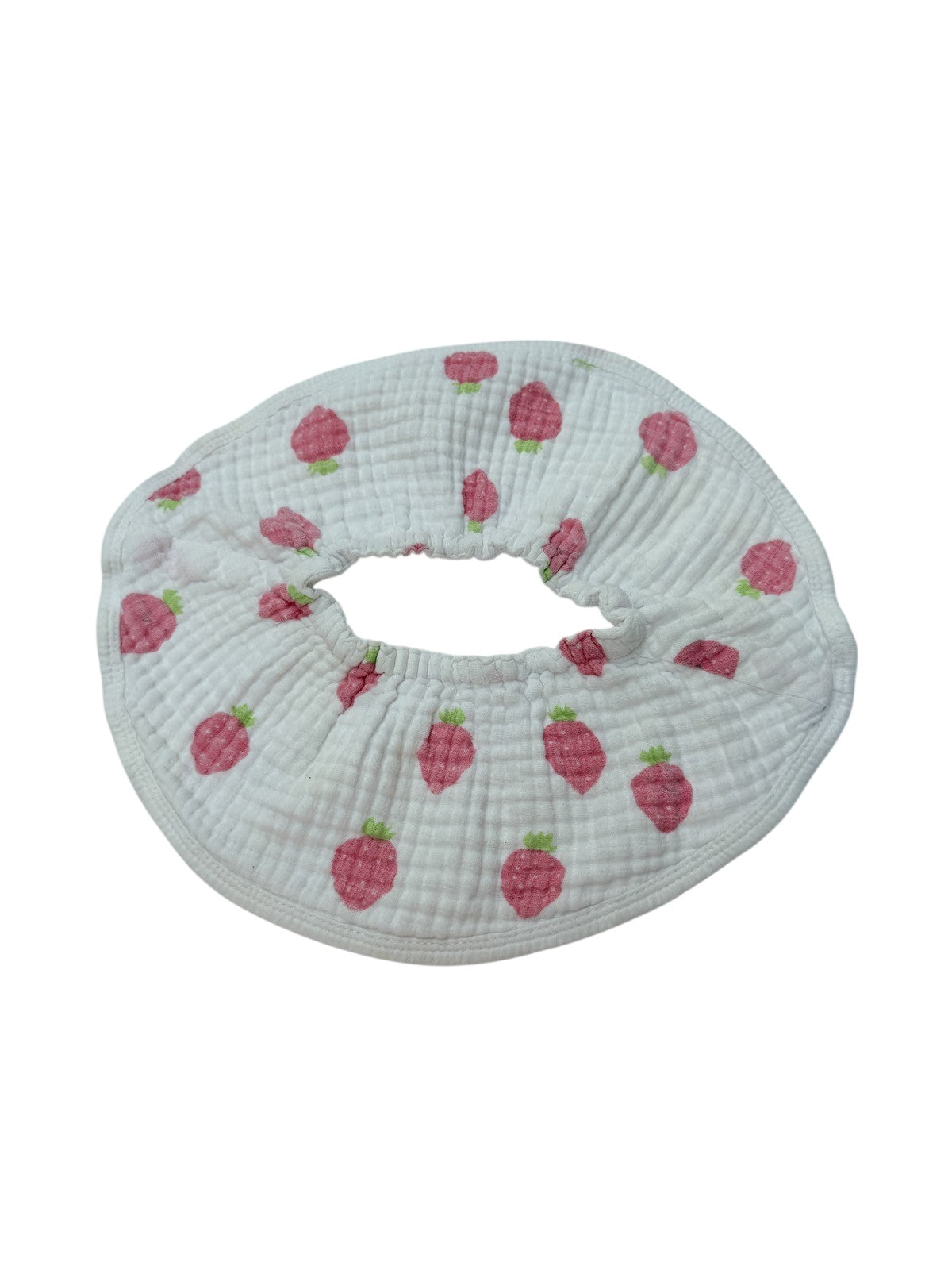Strawberry Print Muslin Cotton Baby Bib
