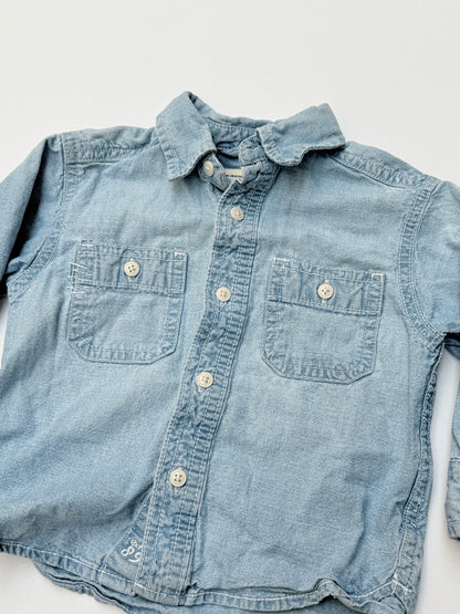The Children's Place Chambray Denim Shirt Size 12m