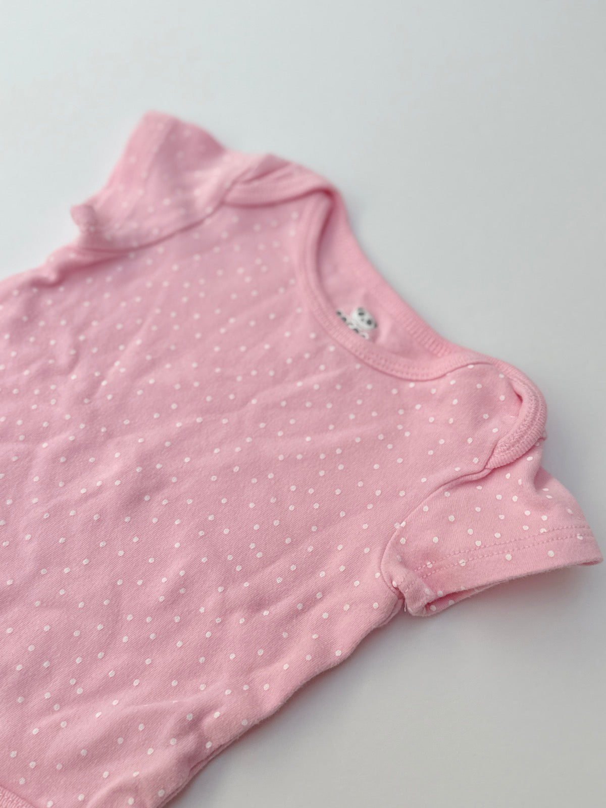 Rococo Pink Polka Dot Bodysuit 9M