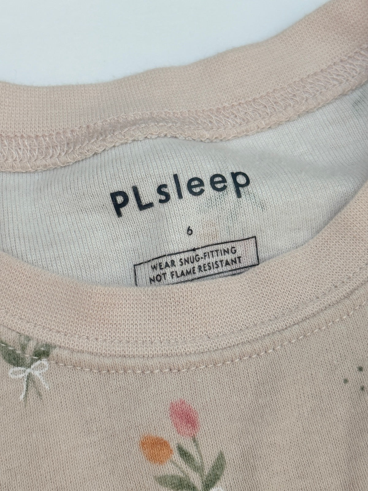 PLsleep Floral Tulip Pajama Set Size 6