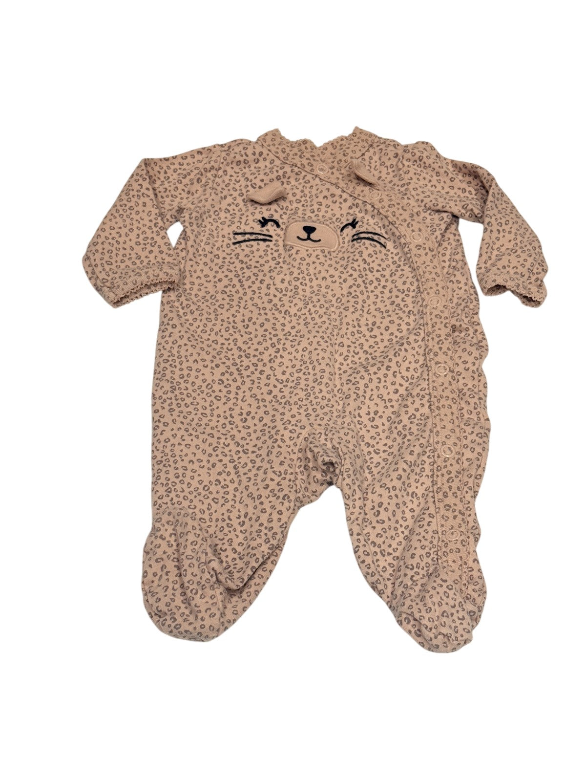Carter's Leopard Print Footed Sleeper 3M