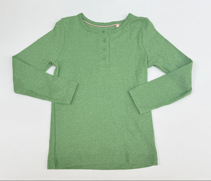Boden Green Pointelle Top 5-6Y