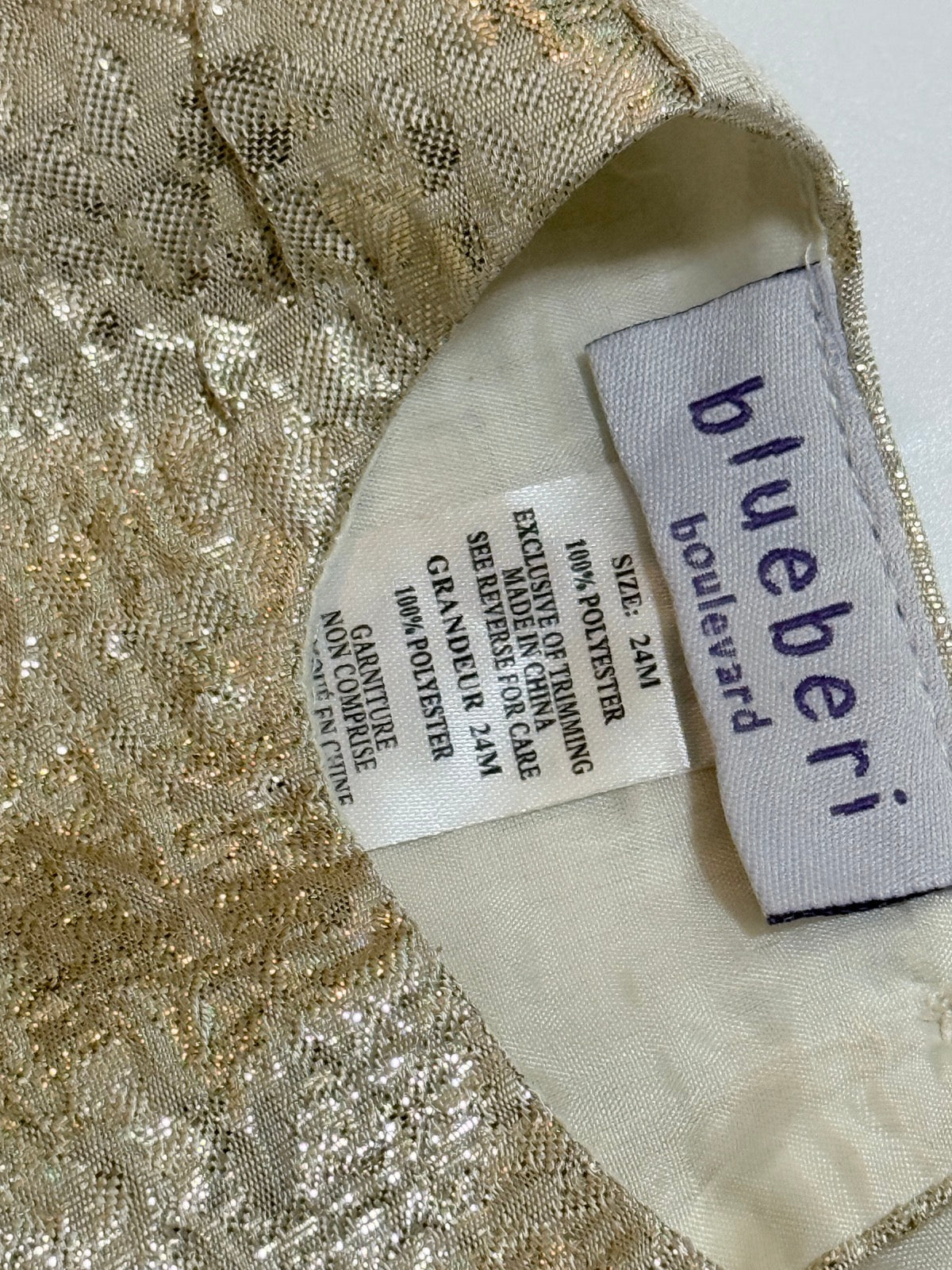 Blueberi Boulevard Sequin Tulle Party Dress 24M