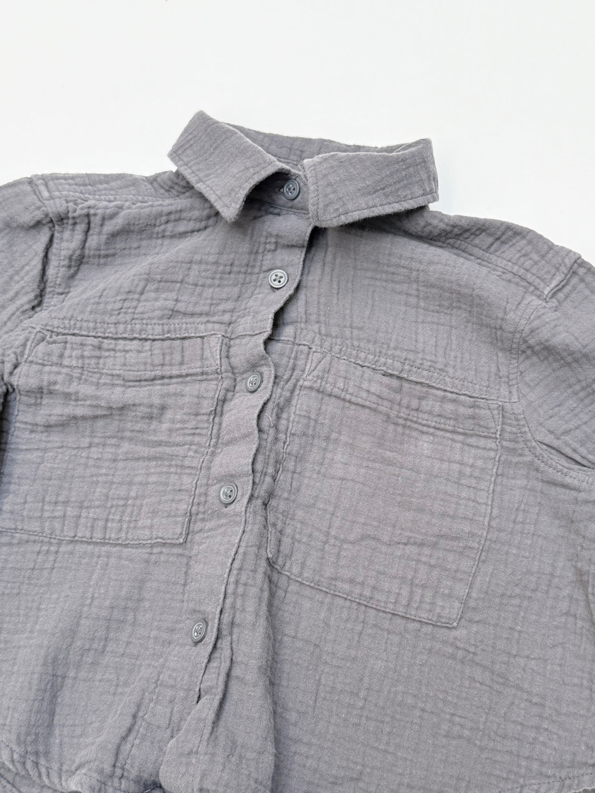 George Gray Cotton Gauze Shirt Size 4