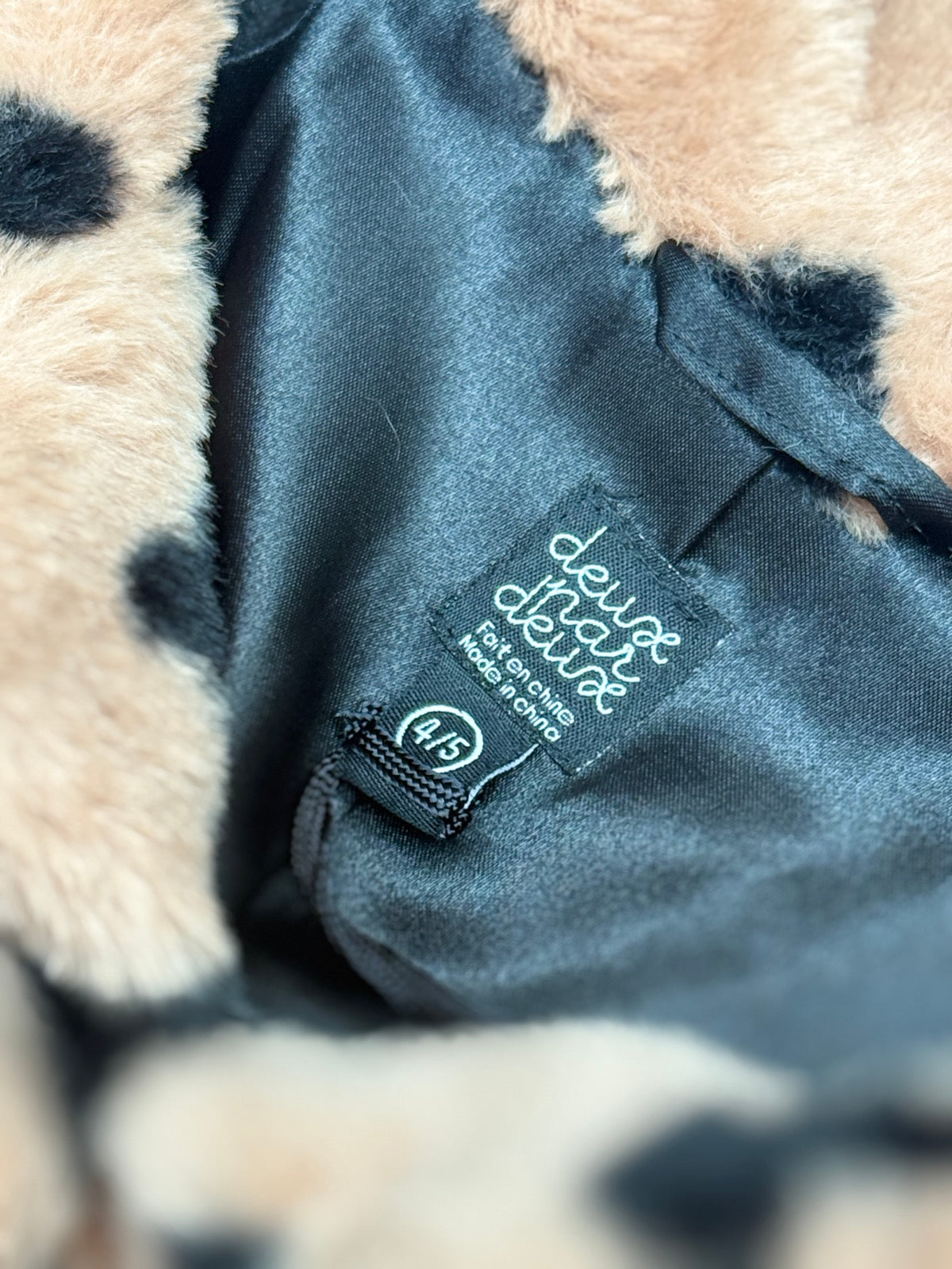 New with tags - Deux par Deux Faux Fur Heart Coat Set 4-5