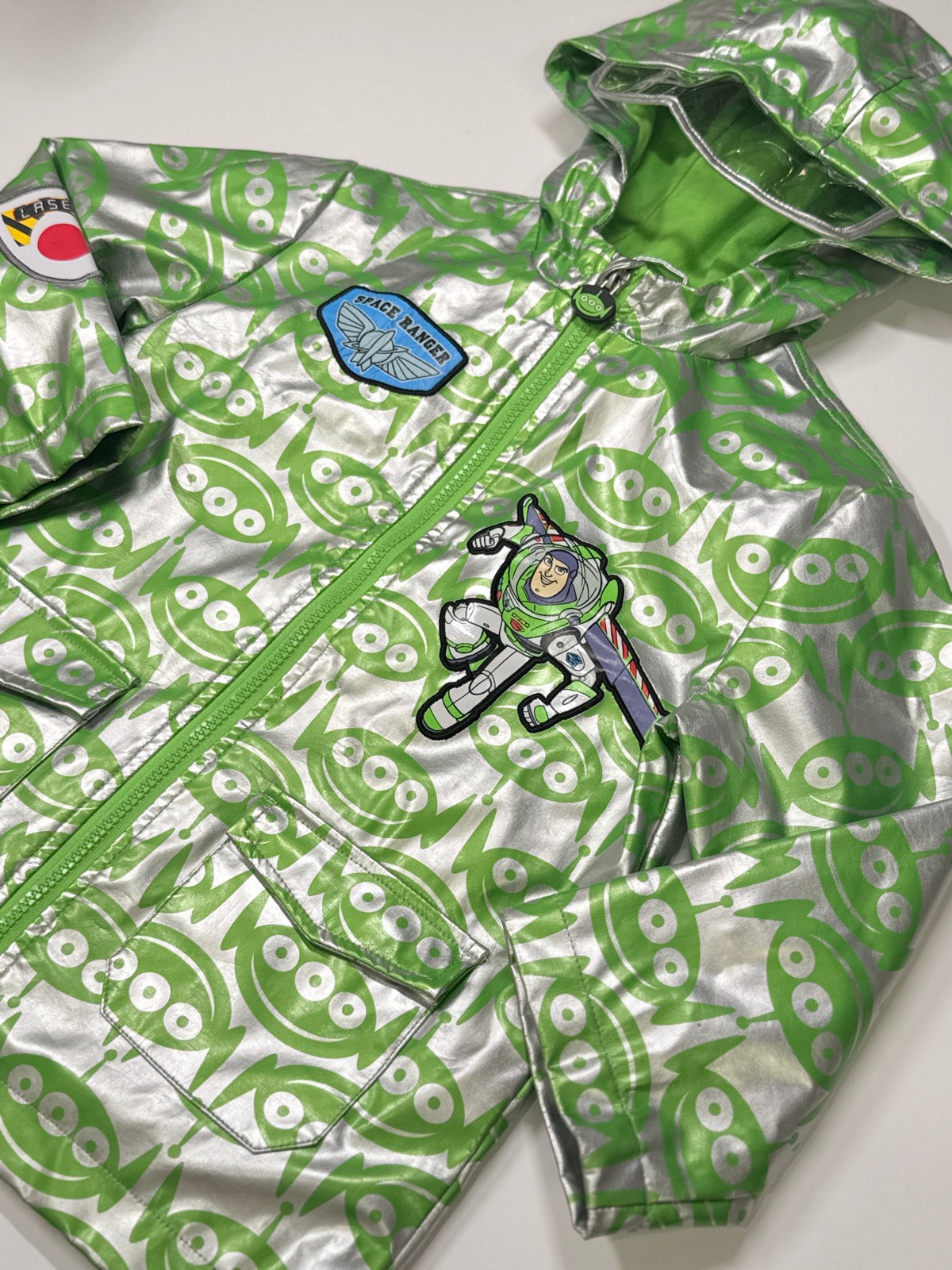 Disney Buzz Lightyear Raincoat Jacket Size 4