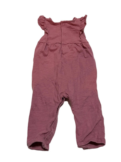 Carter's Mauve Flutter Sleeve Romper 9m