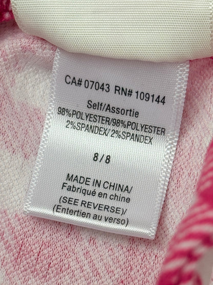 Jenna & Jessie Pink Gingham Overalls Girls 8