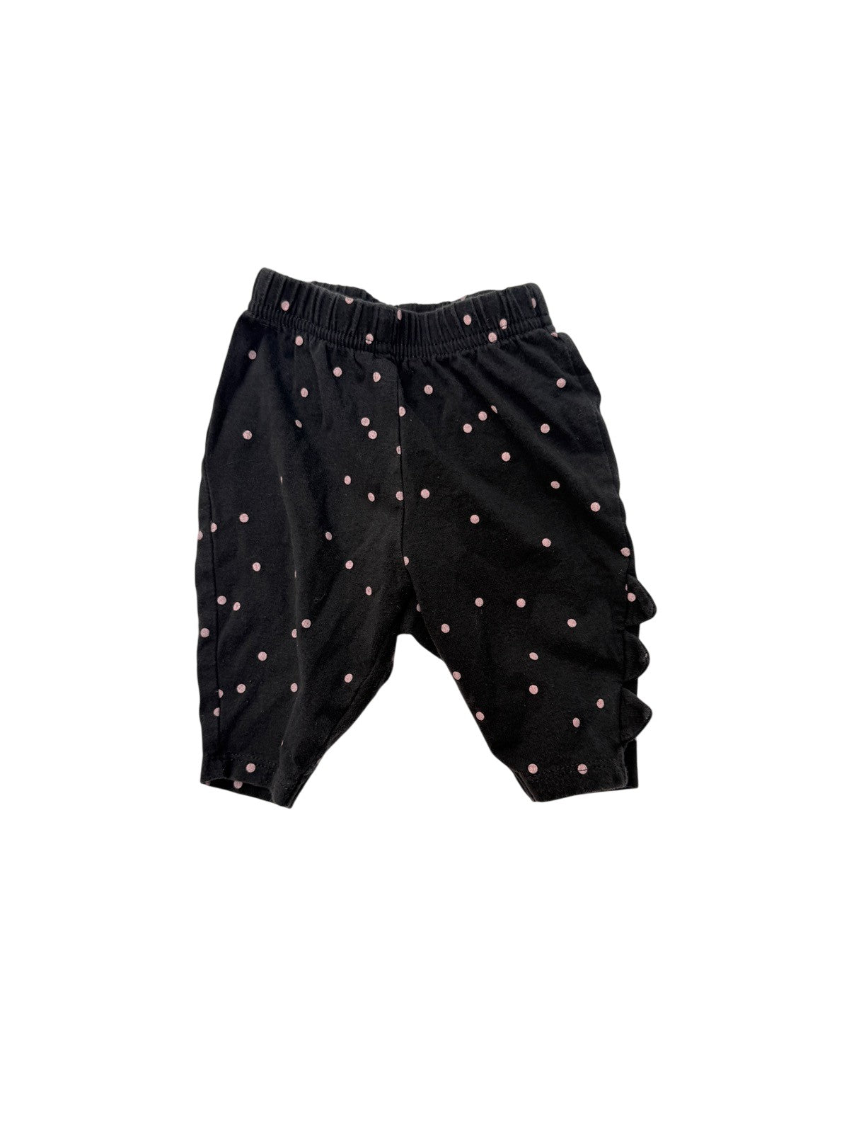 Carter's Black Polka Dot Ruffle Pants 3M