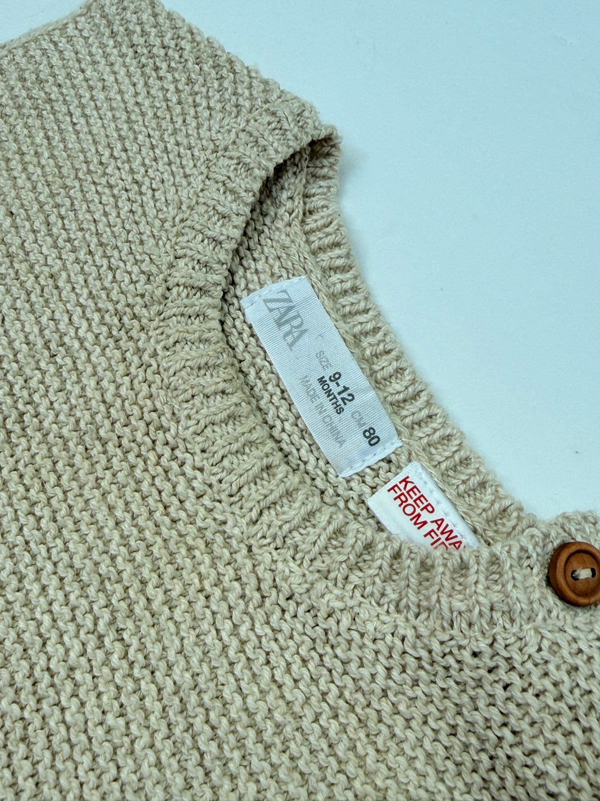 Zara Knit Sweater Vest 9-12M
