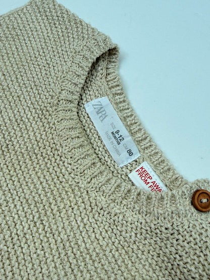 Zara Knit Sweater Vest 9-12M