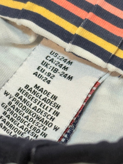 H&M Striped Pull-On Shorts 24M