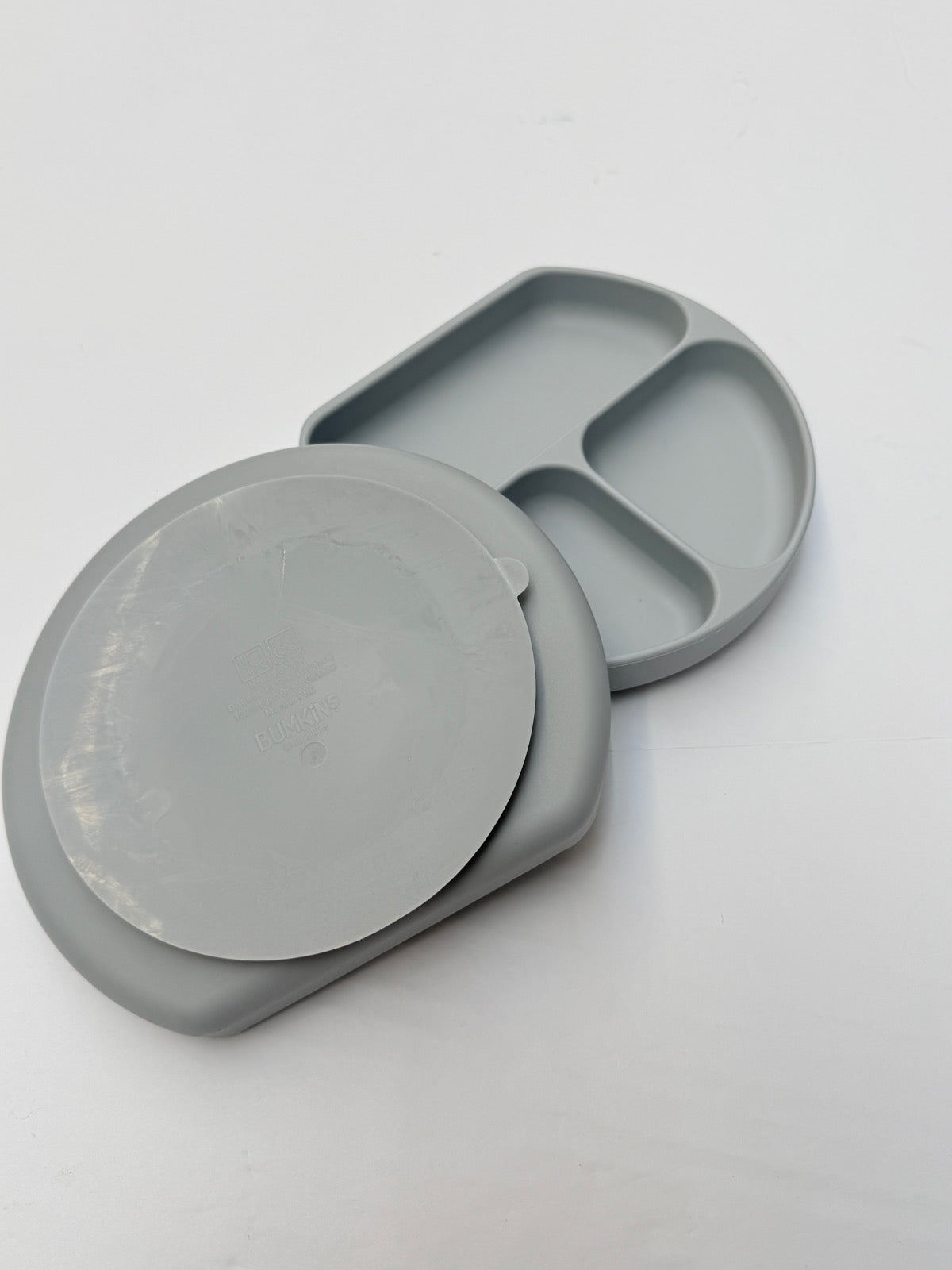 Bumkins Silicone Grip Divided Plates Set of 2