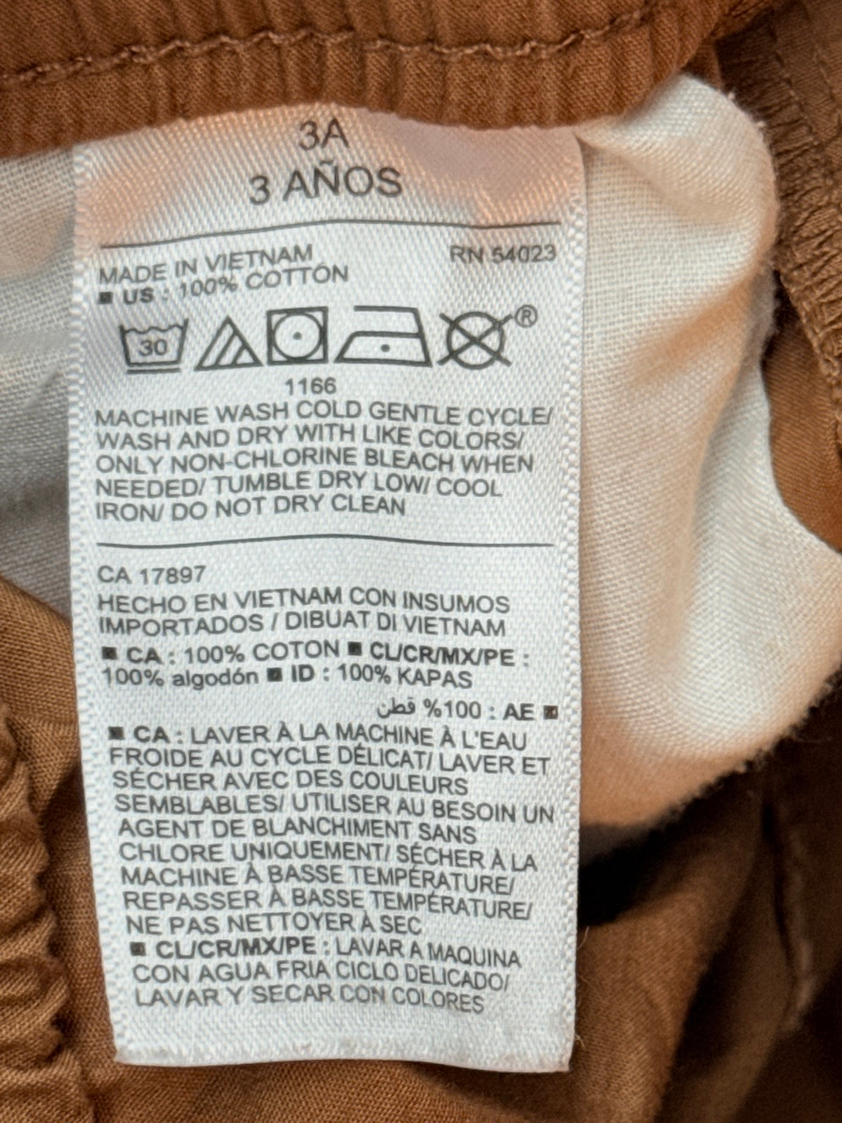 Old Navy Khaki Pull-On Shorts 3T