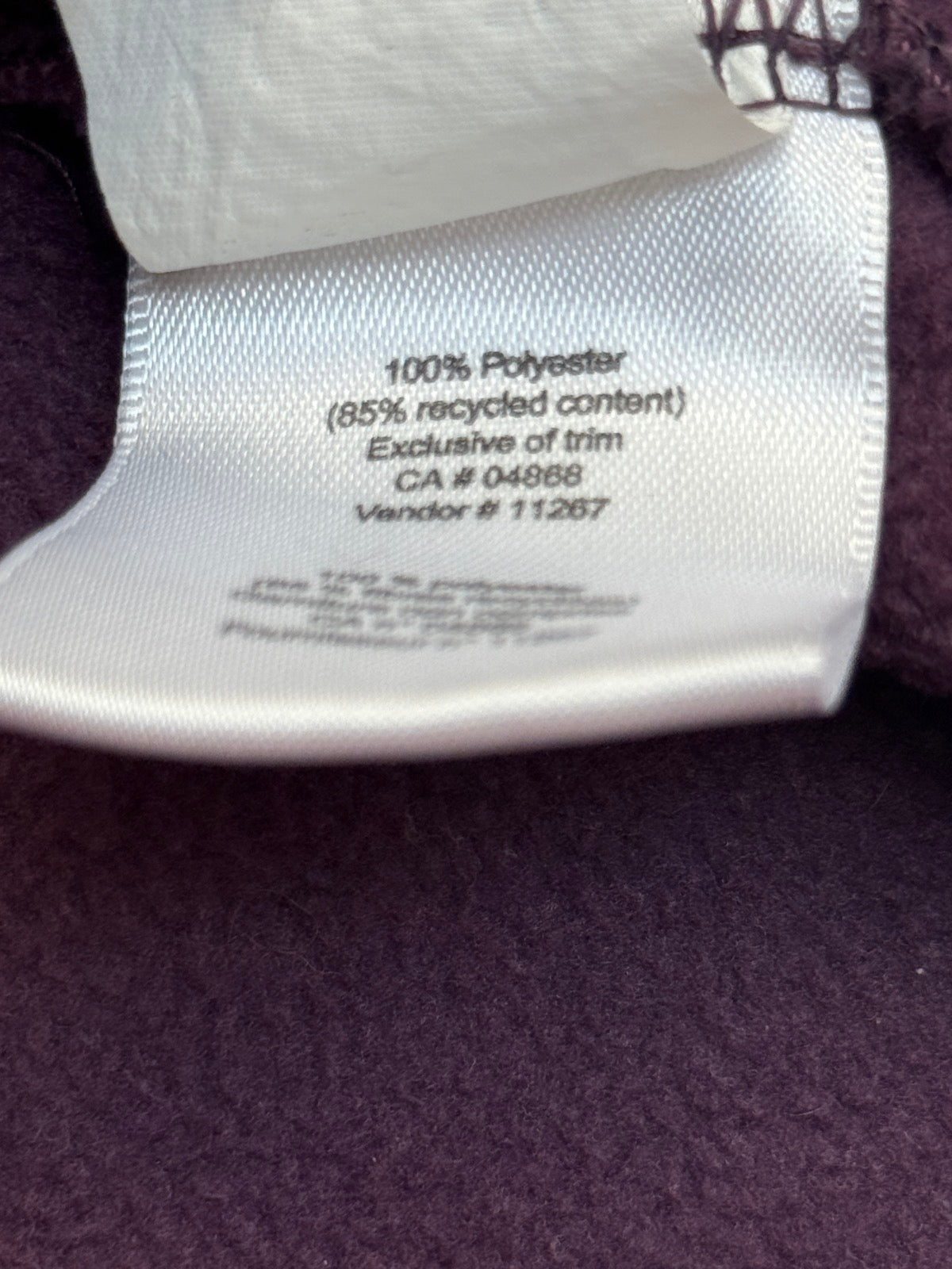 MEC Polartec Fleece Hoodie Size 6