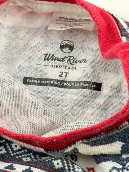 Wind River Heritage Reindeer Fair Isle Pajamas 2T
