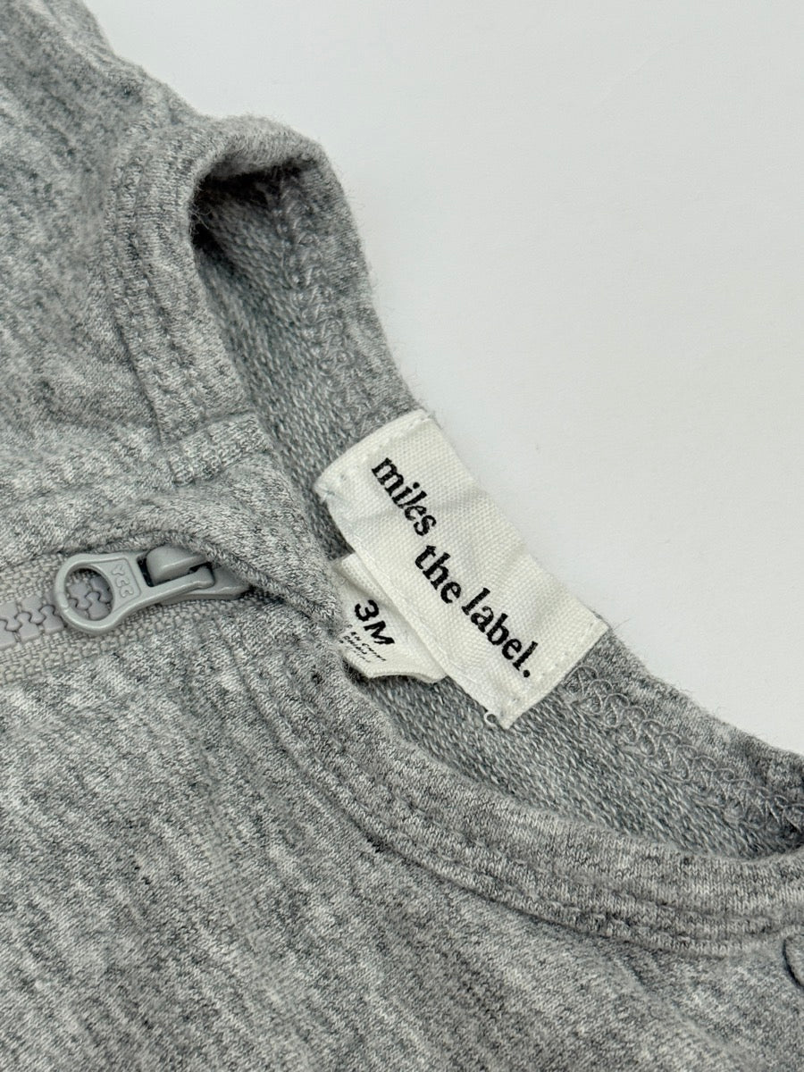 Miles The Label Grey Romper 3M