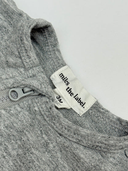 Miles The Label Grey Romper 3M