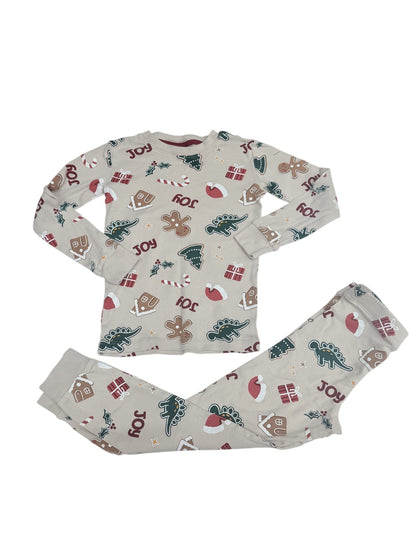 H&M Christmas Dino Pajama Set 6Y