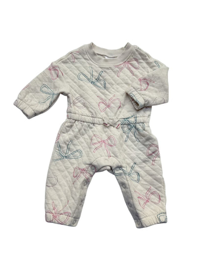 Carter's Quilted Bow Print Romper 3m